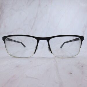 Dragon DR5008 002 Matte Black Rectangular Semi-Rimless Eyeglasses Mens 55-18-145